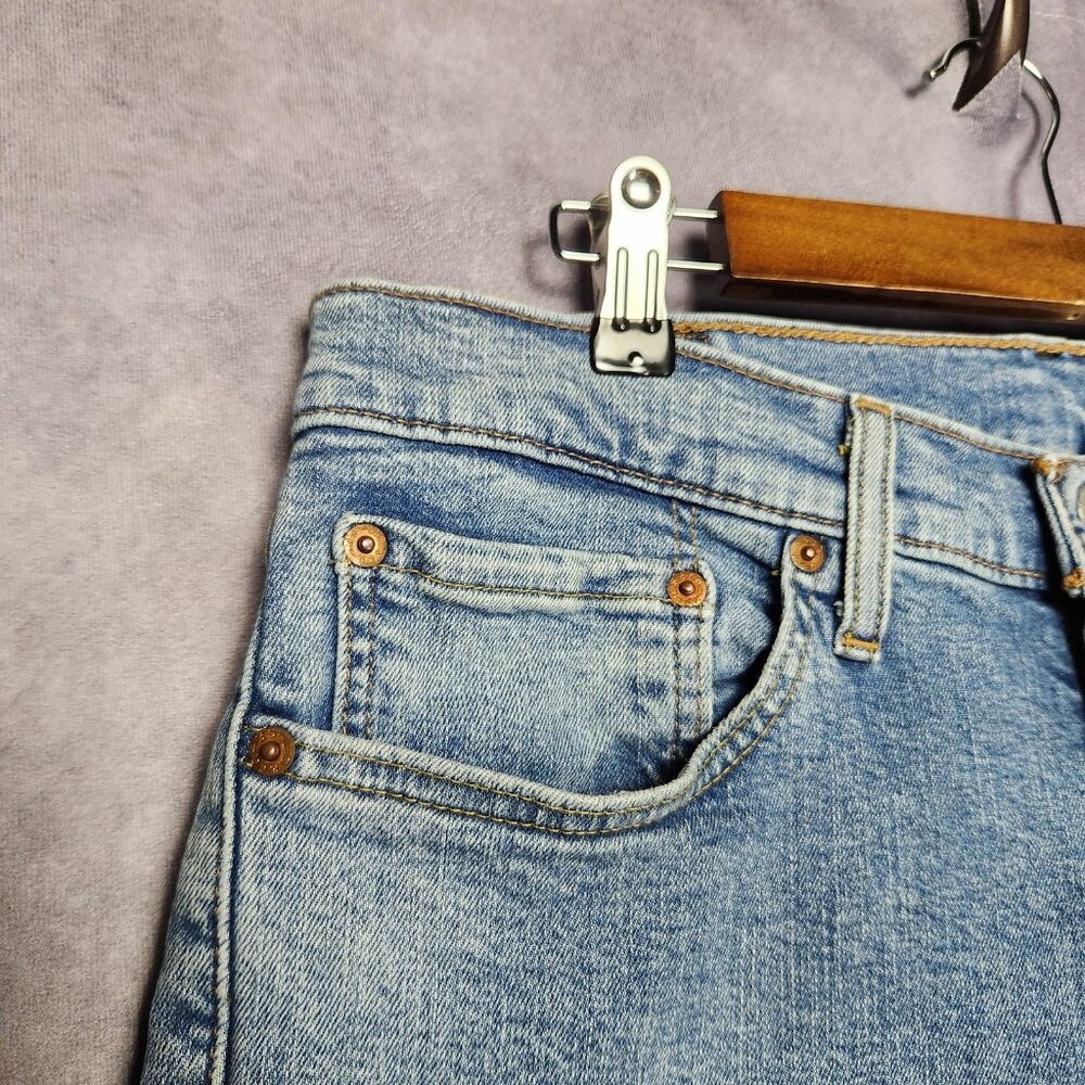 Levis 511 Jeans Mens 33 to‎ 34x30 Blue Denim Slim Fit Stretch Tapered Leg - Picture 12 of 15